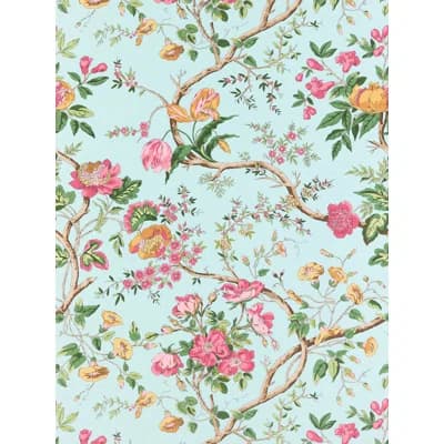 The MET x The House of Scalamandre Persephone Wallcovering — Spring Sky