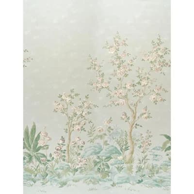 Charlotte's Garden Matte Wall Mural — Green