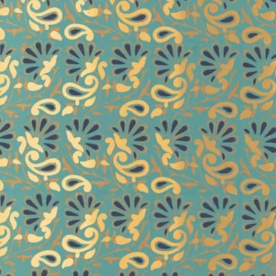Rampura Wallpaper — Turquoise