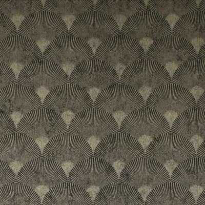 Fan Non-Pasted Metallic Wallpaper Double Roll — Black,Gold