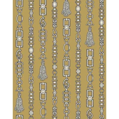 Connections Wallpaper | Butterscotch / Traditional / Roll - 27" x 30' — Butterscotch