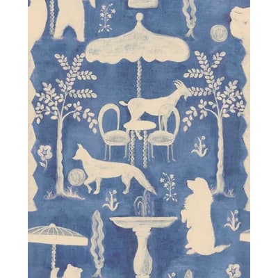 THE HIDDEN REALM Dusk Wallpaper — Blue,Taupe