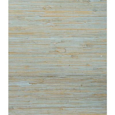 12' L x 36" W Wallpaper Roll — Beige,Light Blue