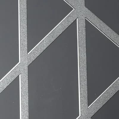 Decadence Striped Non-Pasted Metallic Wallpaper Double Roll — Charcoal