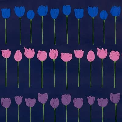 Schumacher x Cristina Buckley Edie Wallpaper — Pink,Dark Blue
