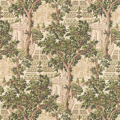 Italian Garden Wallpaper — Tuscan Pink
