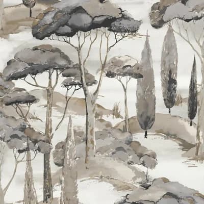 Arcadia Collection Branched Trees Motive Wallpaper Roll — Grey