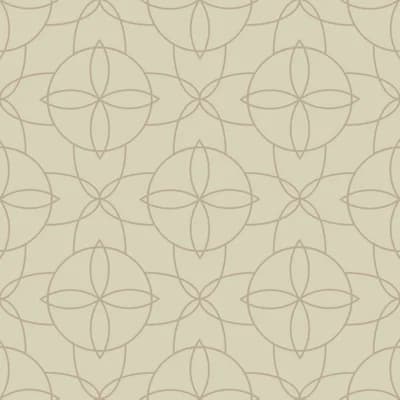Court Rosette - Wallpaper — Oxford Blue