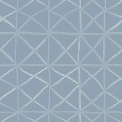 Susan Hable Geometric Non-Pasted Wallpaper Roll by Susan Hable — Blue