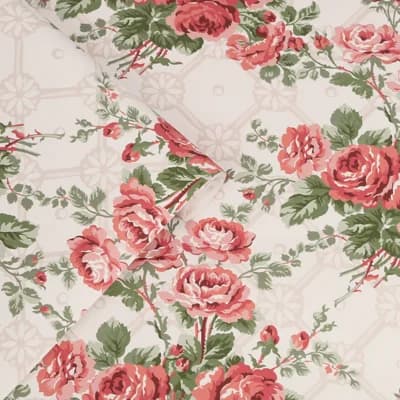 Laura Ashley Country Roses Old Rose Pink Removable Wallpaper — Old Rose Pink