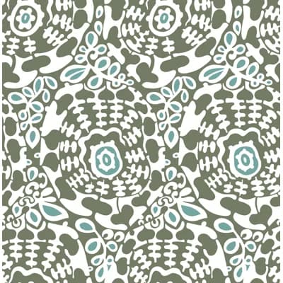 Ayalisse Floral Wallpaper Double Roll — Green