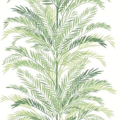 Luxe Haven Keana Palm 9' L x 20.5" W Peel and Stick Wallpaper Roll — Paradise Green