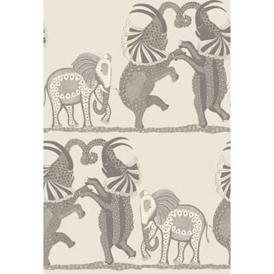 Ardmore Safari Dance 33' L x 20.5" W Wallpaper Roll — Pale Stone,Gray