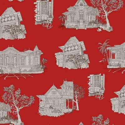 Pain d'épices "Gingerbread Haiti" Wallpaper — Dark Red