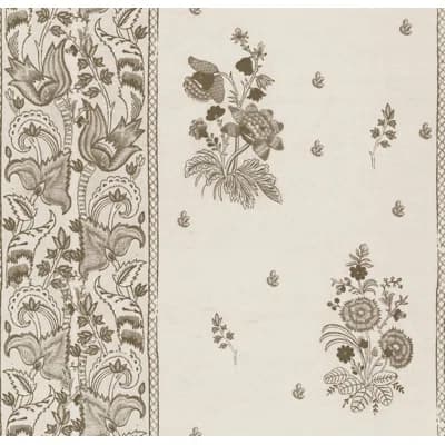 KOROND FLORAL Indigo — Tan