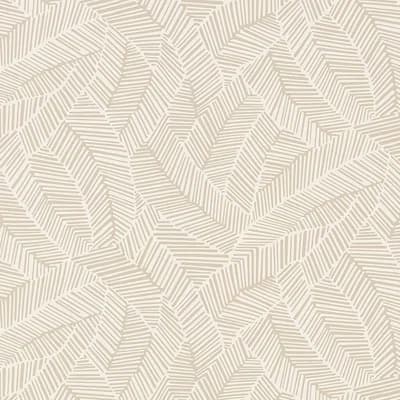 Abstract Leaf Wallpaper — Linen