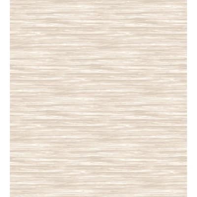Ecume Abstract Non-Pasted Matte Wallpaper Double Roll by Rivage Jacquard — Naturel