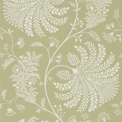 Mapperton Wallpaper — Garden Green,Cream