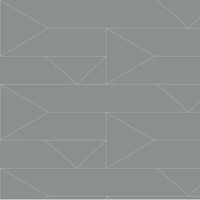 Flagged Geometric Vinyl Non-Pasted Matte Wallpaper Roll by Jamie Graney — Blue Italian,Gold