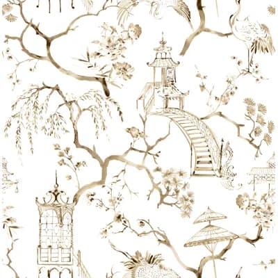 Breene Floral Wallpaper Roll — Brown