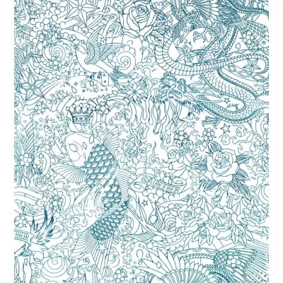 Les Papiers Non-Pasted Matte Wallpaper Double Roll — Canard