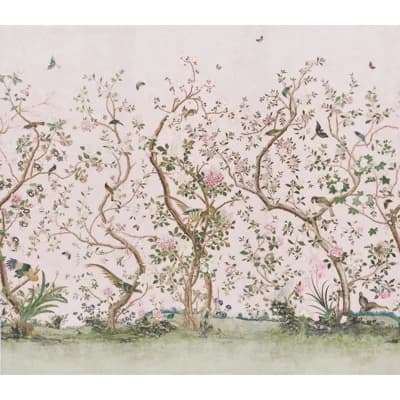 Schumacher X Mary Mcdonald Les Oiseaux Panel Set — Blush