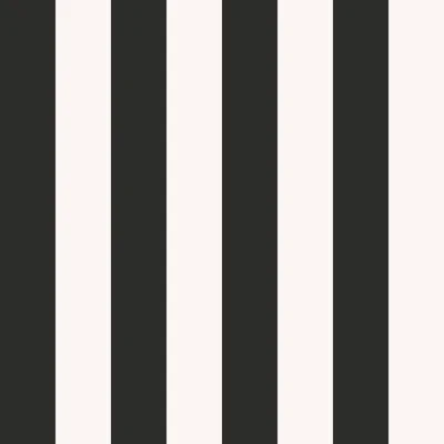 Style Sisters Classic Flock Stripe Design Wallpaper Roll — Black