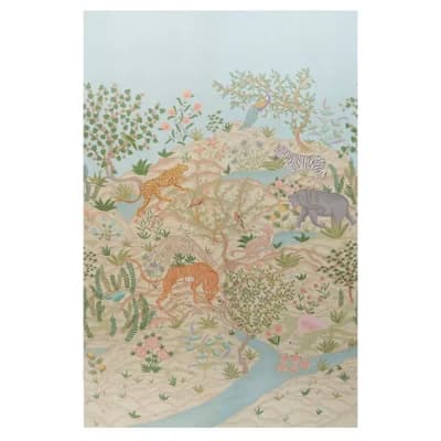 Finches Jungle Panel Set — Parchment
