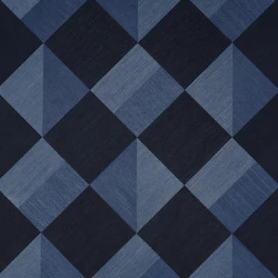 Schumacher X Backdrop Maestro Wallpaper — Blue