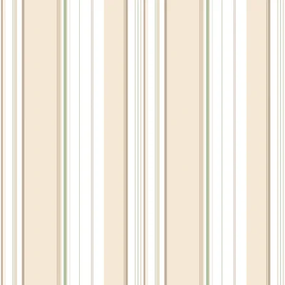 Just Kitchens Multi Stripe Design 33' L x 21" W Wallpaper Roll — Taupe,Green,White