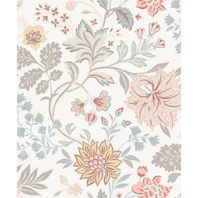 Boråstapeter Alicia Wallpaper — Sage,Pink,Ivory