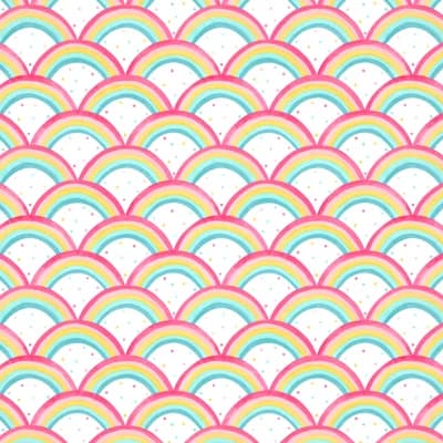 Rainbow Brights Wallpaper — Pink,Yellow,Blue