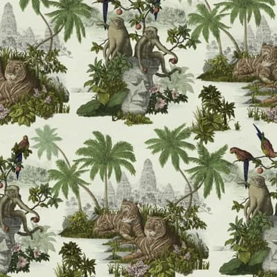 Sumatra 9.84' L x 70.8" W Wallpaper Roll — Green,Brown