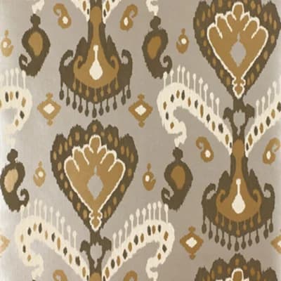 Tashkent Ikat Wallpaper — Silver
