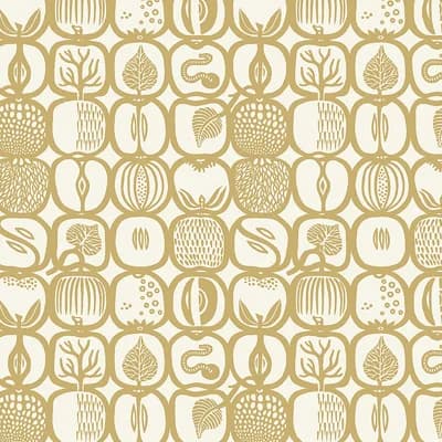 Boråstapeter Fruktlåda Wallpaper — Ochre