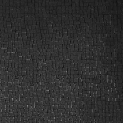 Animal Print Non-Pasted Satin Wallpaper Double Roll — Black
