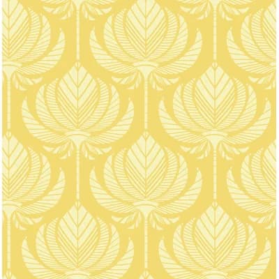 Floral Non-Pasted Wallpaper — Yellow