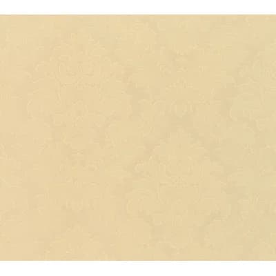 Neapolis 3 Neapolis 3 Floral Damask Design 33' L x 21" W Metallic Wallpaper Roll — Metallic Beige