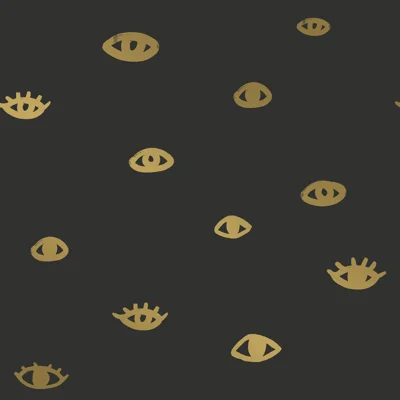 Bobby Berk Abstract Vinyl Peel & Stick Matte Wallpaper Double Roll by Bobby Berk — Black,Gold