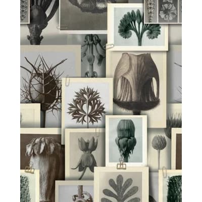 The Artists House Non-Pasted Satin Wallpaper Roll — Taupe,Gray,Beige