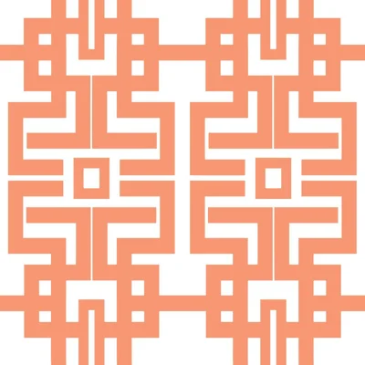 The Blush Label Aztec 10' L x 24" W Wallpaper Roll — Navy