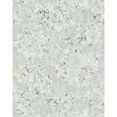 Kala Non-Pasted Metallic Wallpaper Roll — Gray