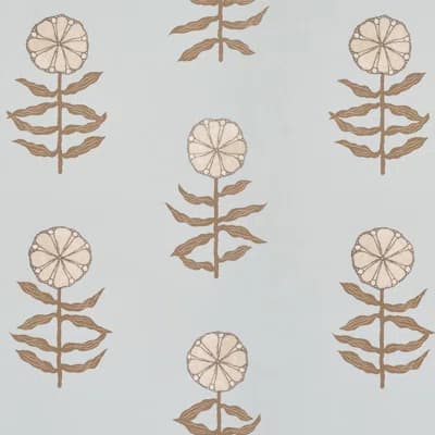 Schumacher X Marian Mcevoy Pretty Petals Wallpaper — Orange