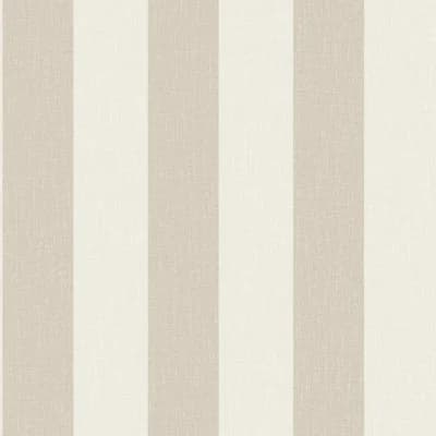 Atmosphere Collection Striped Virus Protection Coated Wallpaper Roll — Beige