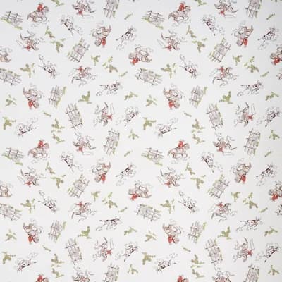 Schumacher x Marie-Chantal Wild West Wallpaper — Green;Red;Cream