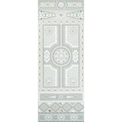 Schumacher x Mary McDonald Shell Grotto Panel A Wallpaper — Seafoam