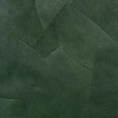 Schumacher x David Kaihoi Hand Combed Plaster Wallpaper — Green Leaf