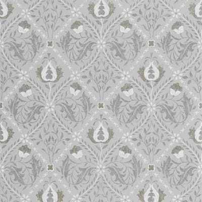 Pure Trellis Wallpaper — Lightish Gray