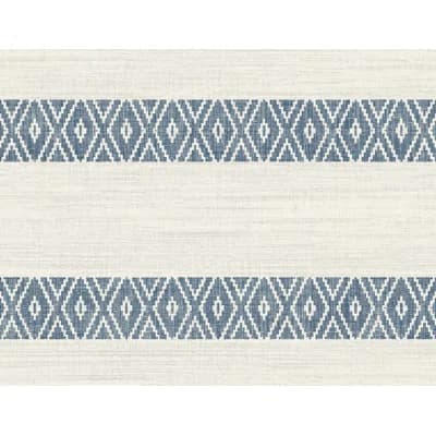 Geometric Non-Pasted Wallpaper Roll — Nautical Blue