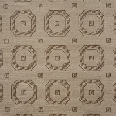 Beveled Frame Grass Cloth Non-Pasted Matte Wallpaper Roll — Gray